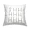 Stupell Industries Shhh Simple Quiet Typography Text Word Throw Pillow, 18" x 18"